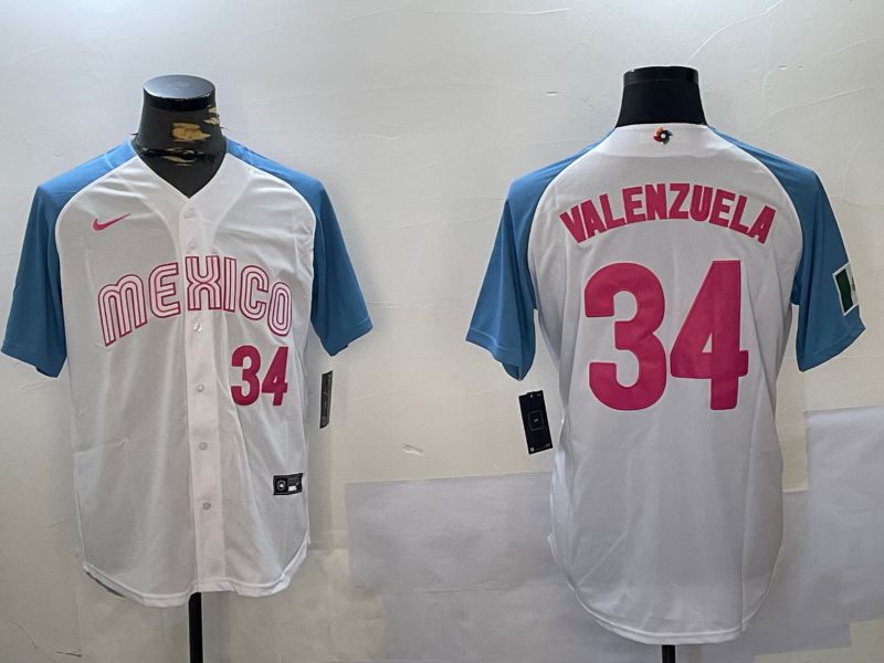 Men Los Angeles Dodgers #34 Valenzuela White Game 2024 Nike MLB Jersey style 10292